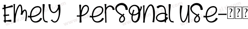 Emely   personal use字体转换